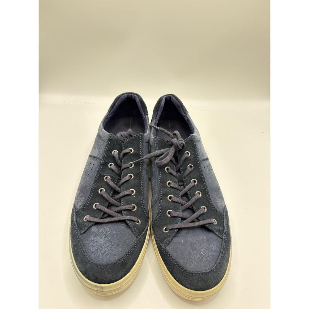 ECCO Soft Classic Men's Sneakers Navy Blue Suede Leather Lace Up EU 47 US 13